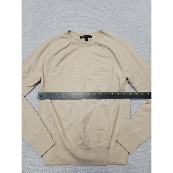 Banana Republic Sweater Womens Small 100% Merino Wool Tan Pullover - Picture 3 of 6